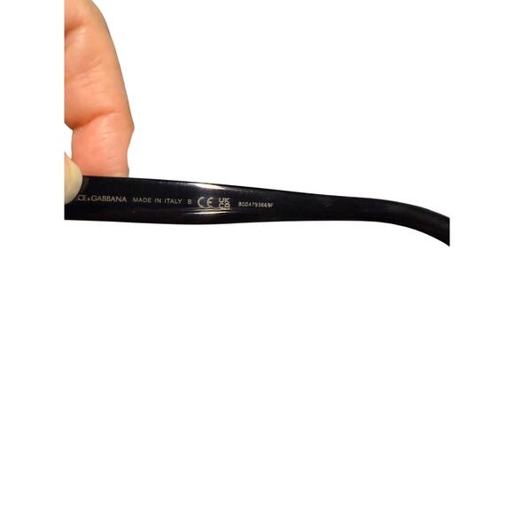 Dolce & Gabbana DG 3308 501 Black Cat Eye Eyeglasses Frame 53-16-145 - Picture 9 of 9